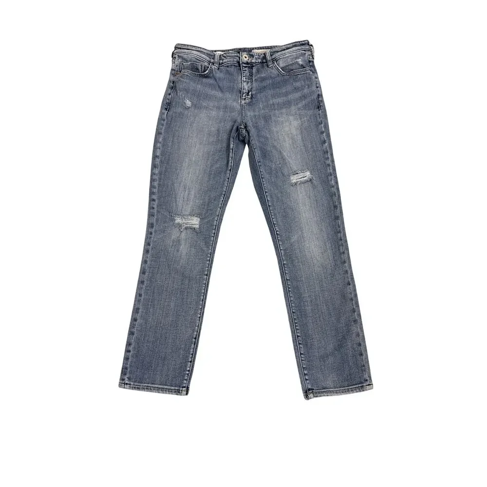 Anthropologie Pilcro Jeans Slim Boyfriend Blue Denim Jeans Size Women's 29